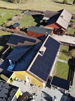 Solceller för villa